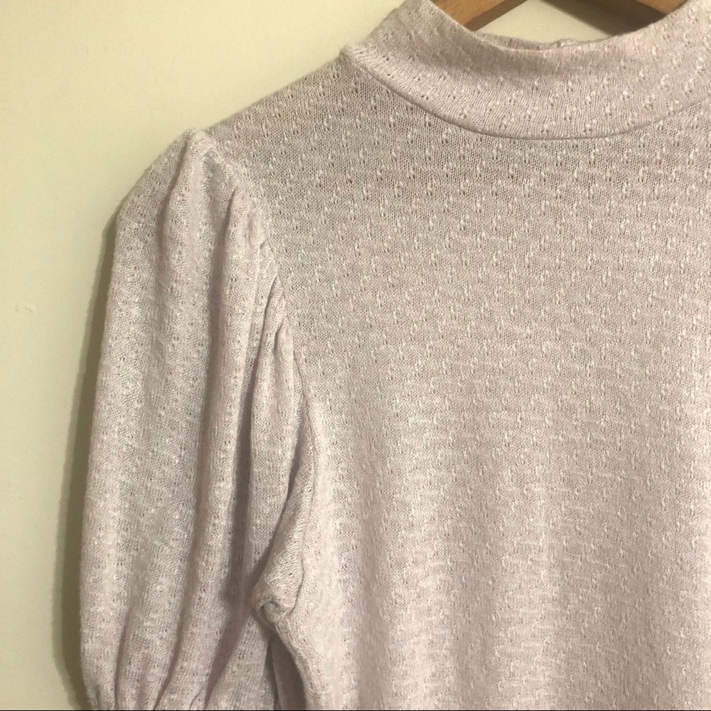 Free People Good Luck Top Puff Sleeves Pink Nectar - Picture 7 of 10
